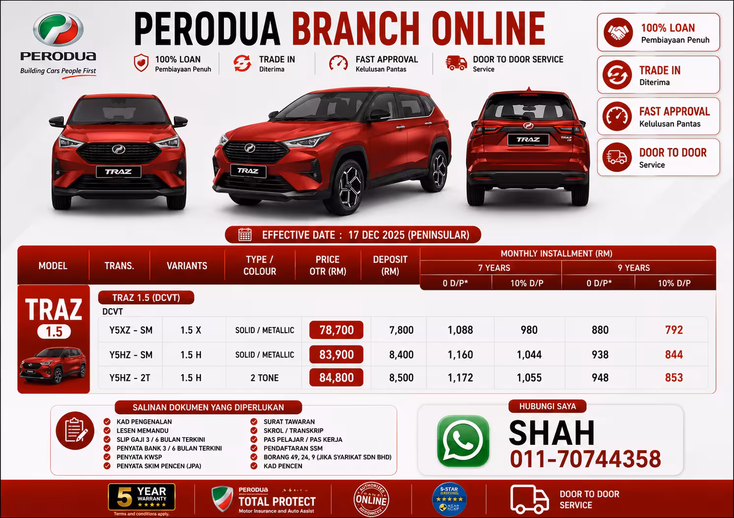 Harga Traz